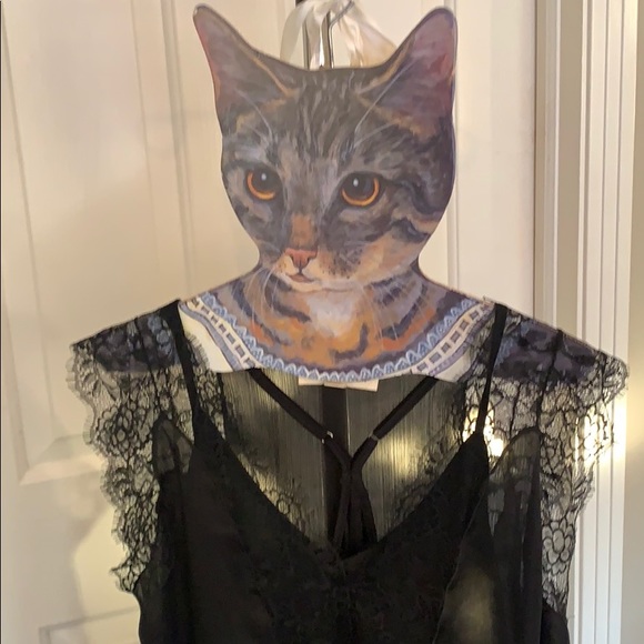 Lace detail black top - Picture 2 of 5